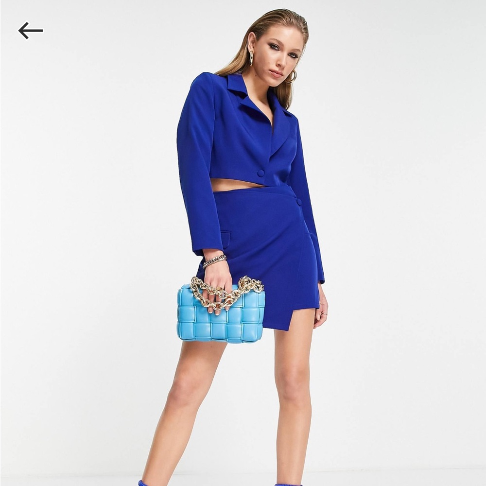 Extro & Vert deconstructed skirt suit and blazer - cobalt blue